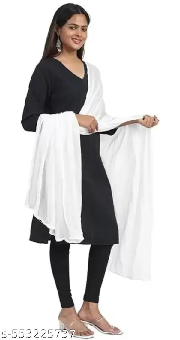 White_Premium_Cotton_Dupatta_For_Women