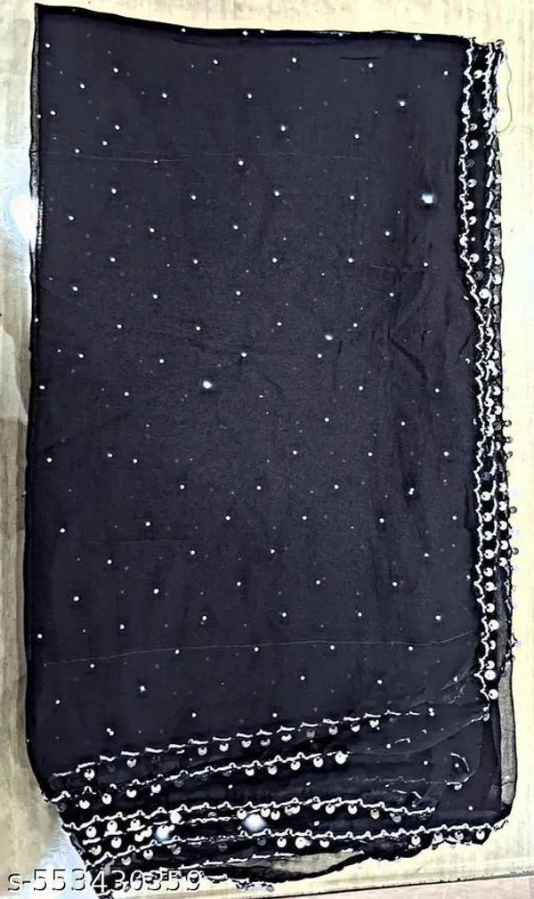 Black_Premium_Cirosky_Chiffon_Dupatta_For_Women