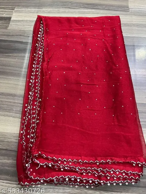 Red_Premium_Cirosky_Chiffon_Dupatta_For_Women