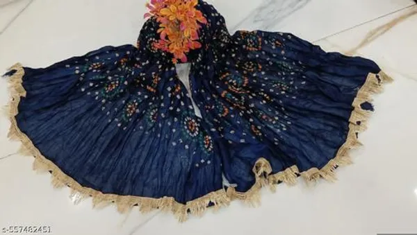 Navy_Blue_Premium_Cotton_Chunri_For_Women
