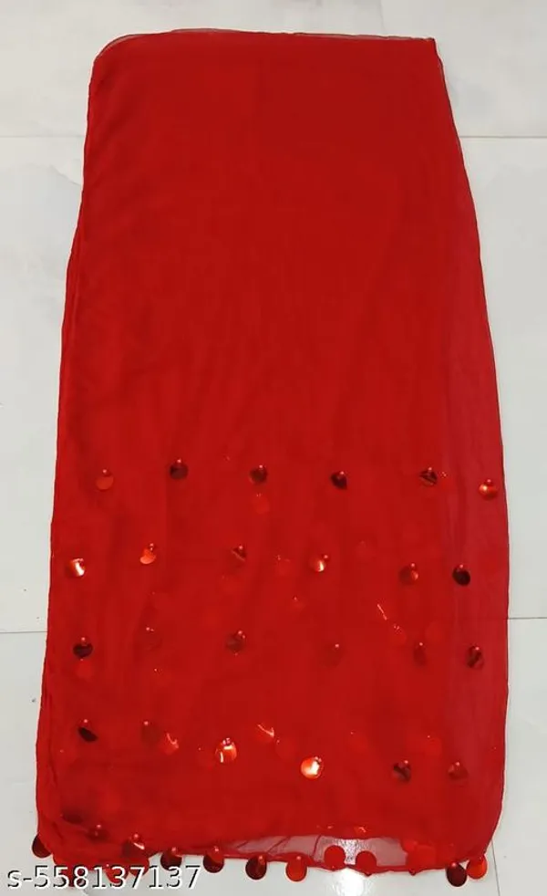 Maroon_Premium_Chiffon_Dupatta_For_Women