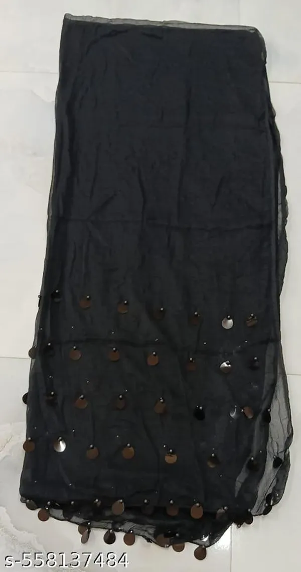 Black_Premium_Chiffon_Dupatta_For_Women