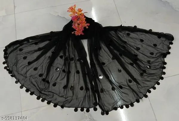 Black_Premium_Chiffon_Dupatta_For_Women