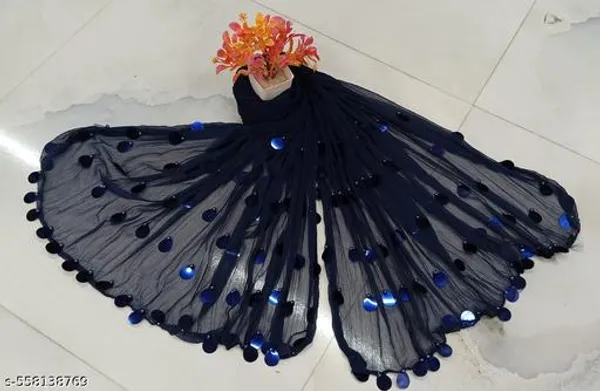 Black_Premium_Chiffon_Dupatta_For_Women