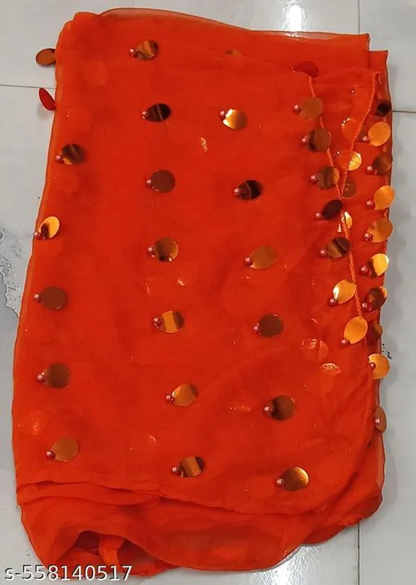 Orange_Premium_Chiffon_Dupatta_For_Women