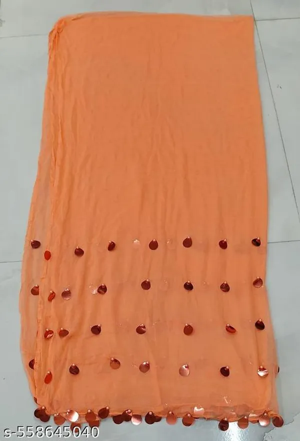 Peach_Premium_Chiffon_Dupatta_For_Women