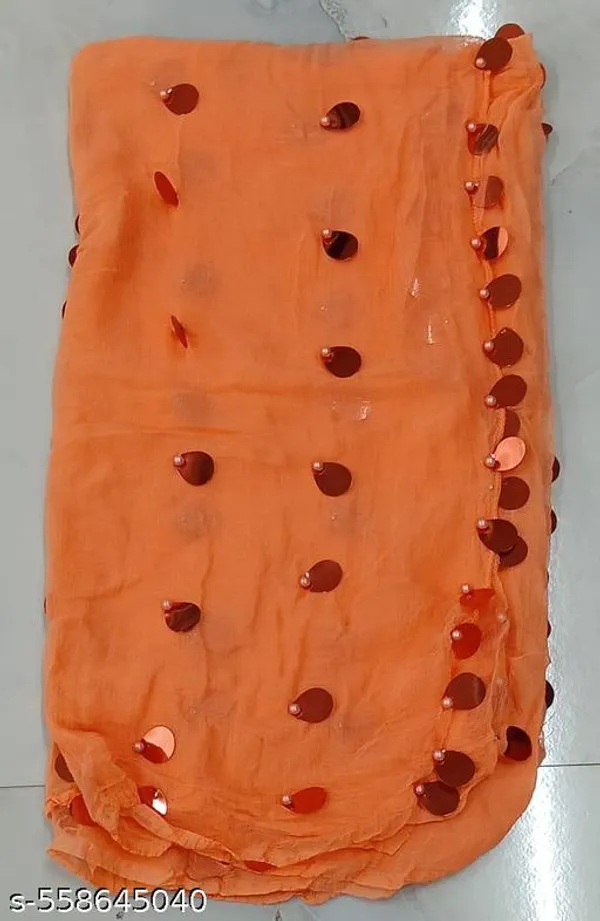 Peach_Premium_Chiffon_Dupatta_For_Women