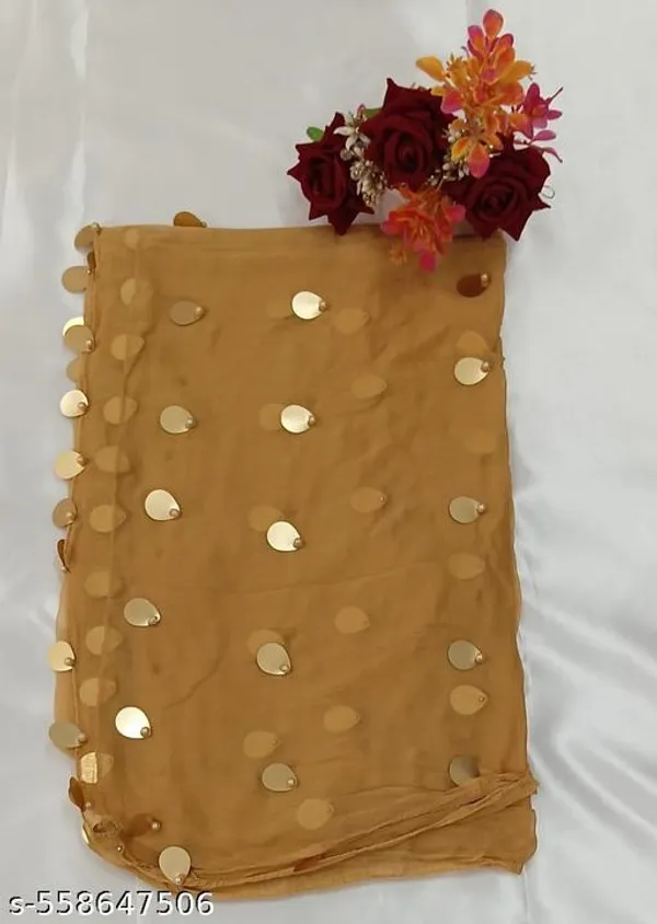 Beige_Premium_Chiffon_Dupatta_For_Women