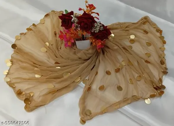Beige_Premium_Chiffon_Dupatta_For_Women