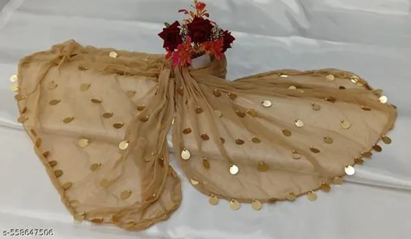 Beige_Premium_Chiffon_Dupatta_For_Women