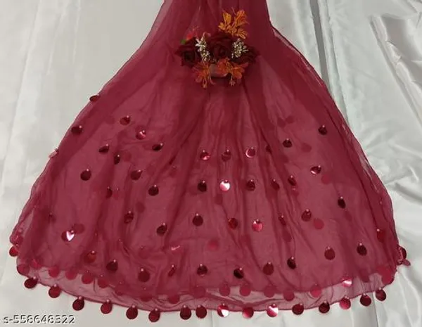 Maroon_Premium_Chiffon_Dupatta_For_Women