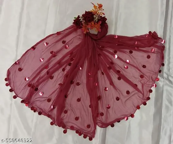 Maroon_Premium_Chiffon_Dupatta_For_Women