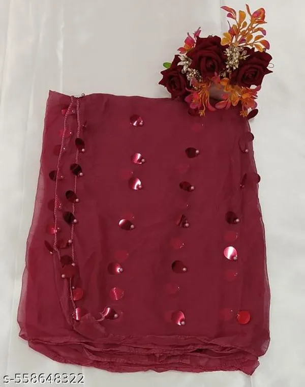 Maroon_Premium_Chiffon_Dupatta_For_Women