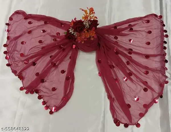 Maroon_Premium_Chiffon_Dupatta_For_Women