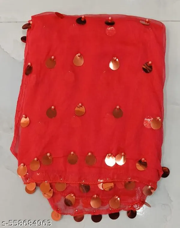 Red_Premium_Chiffon_Dupatta_For_Women