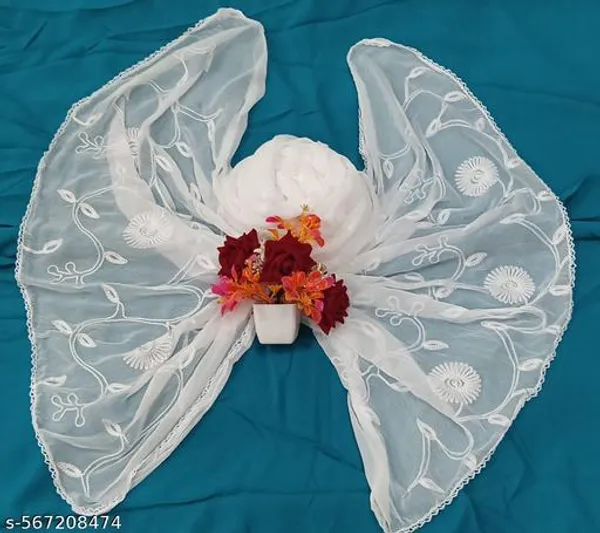 White_Premium_Chiffon_Dupatta_For_Women