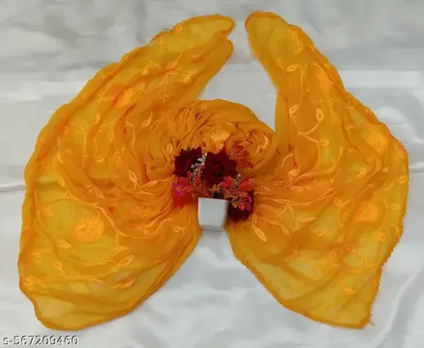 Yellow_Premium_Chiffon_Dupatta_For_Women