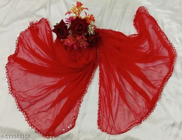 Red_Premium_Chiffon_Dupatta_For_Women