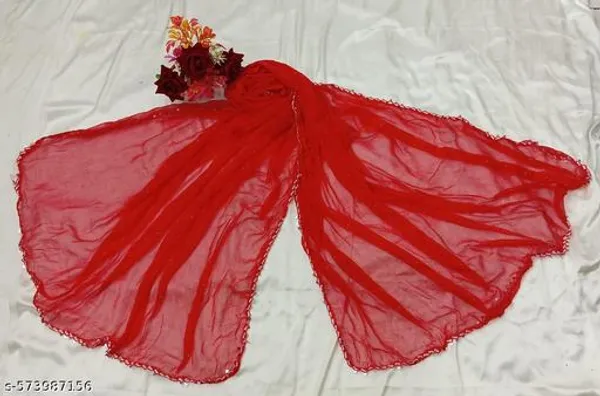 Red_Premium_Chiffon_Dupatta_For_Women