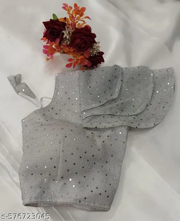 Silver_Premium_Silver_Blouse_For_Women