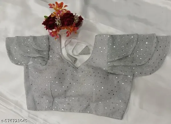 Silver_Premium_Silver_Blouse_For_Women