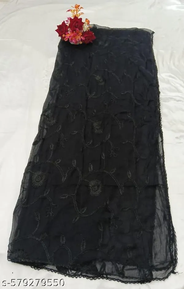 Black_Premium_Cotton_Dupatta_For_Women