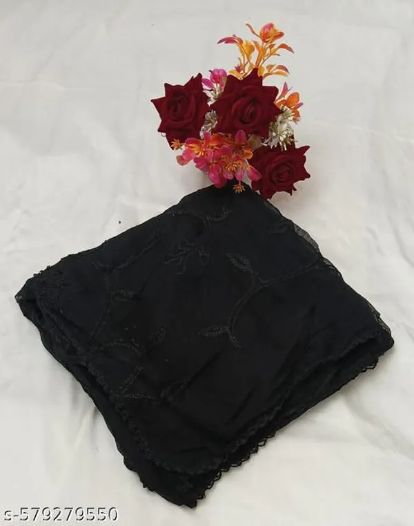 Black_Premium_Cotton_Dupatta_For_Women