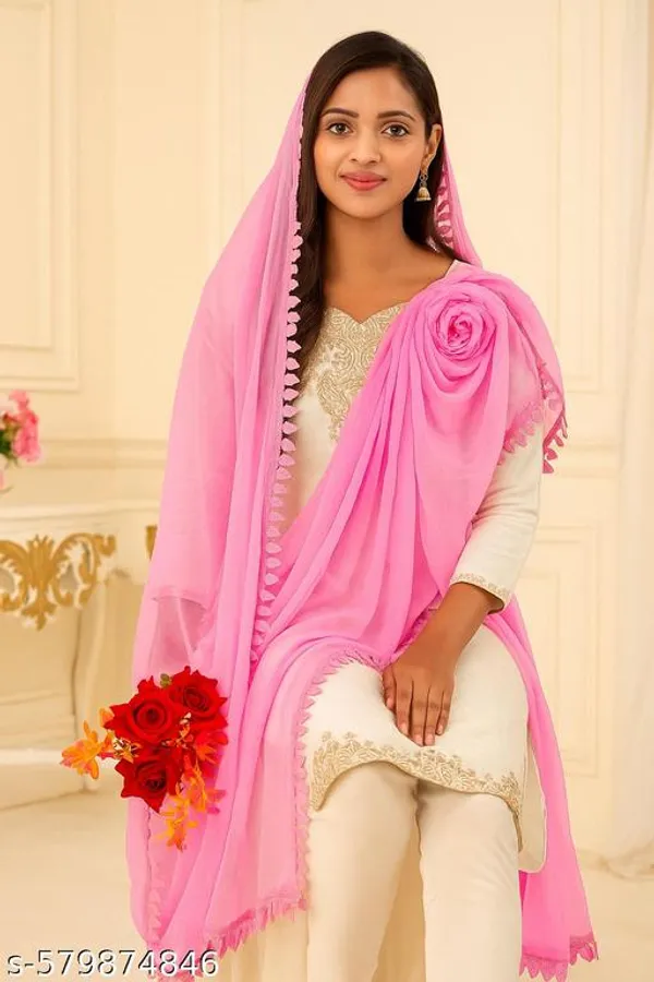 Pink_Premium_Chiffon_Dupatta_For_Women