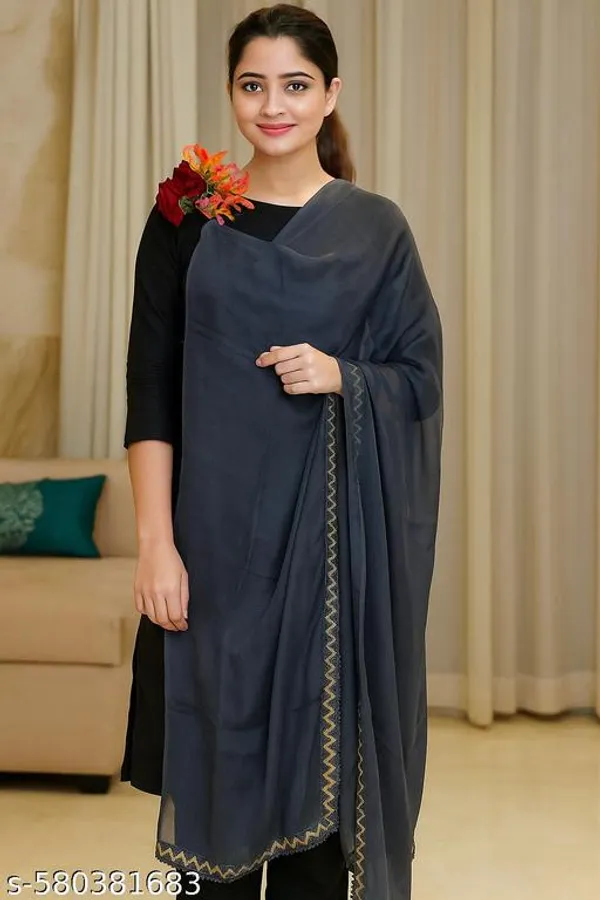Grey_Premium_Chiffon_Dupatta_For_Women