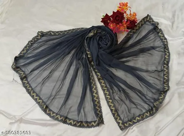 Grey_Premium_Chiffon_Dupatta_For_Women
