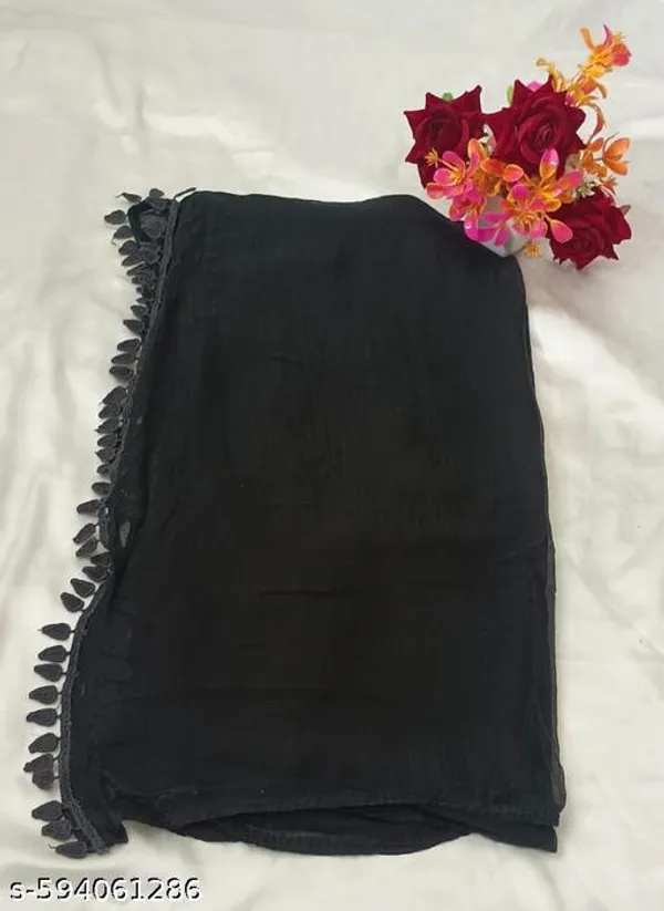 Black_Premium_Chiffon_Dupatta_For_Women