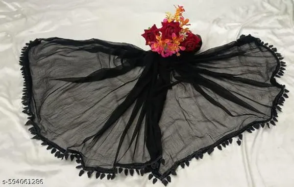 Black_Premium_Chiffon_Dupatta_For_Women