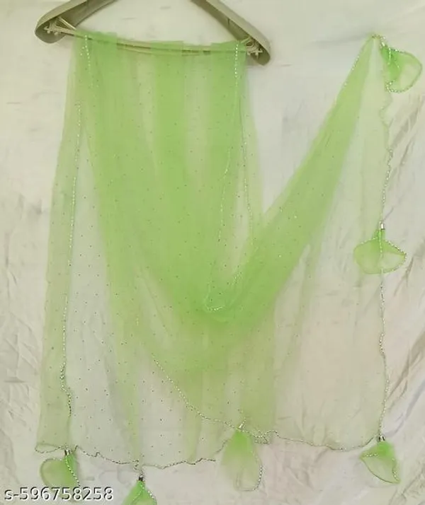 Green_Premium_Net_Dupatta_For_Women