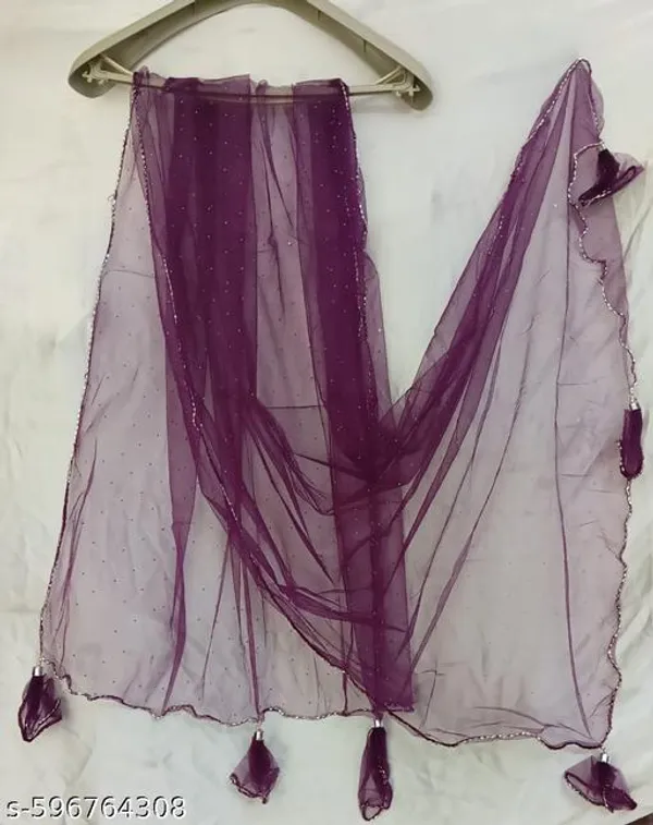 Purple_Premium_Net_Dupatta_For_Women