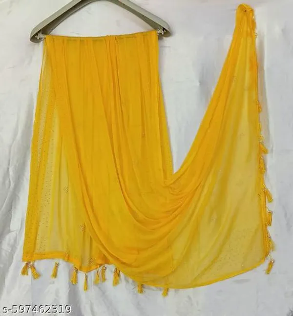 Yellow_Premium_Chiffon_Dupatta_For_Women