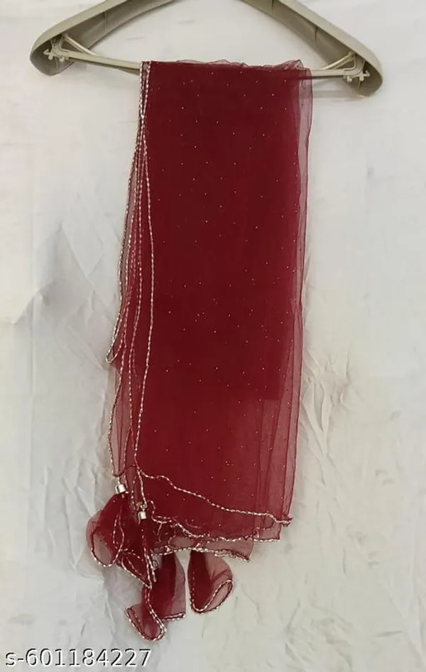 Maroon_Premium_Net_Dupatta_For_Women