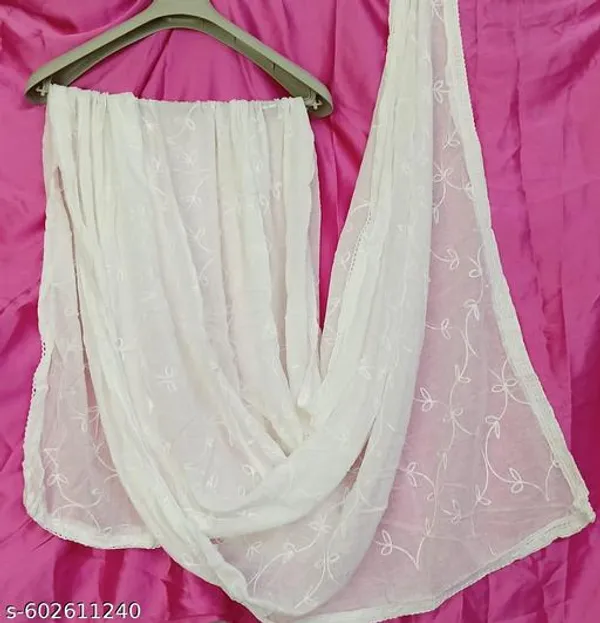 White_Premium_Cotton_Dupatta_For_Women