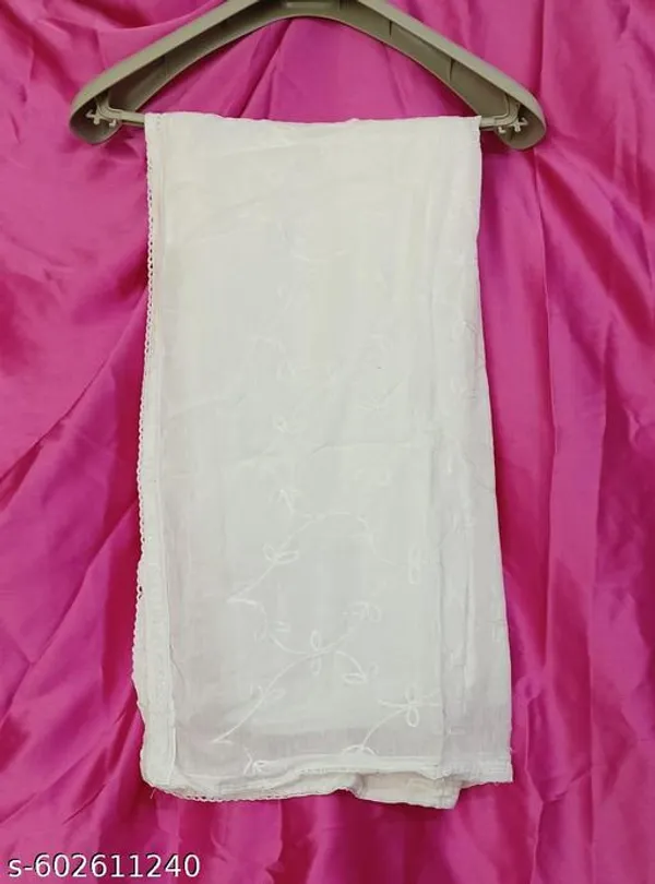 White_Premium_Cotton_Dupatta_For_Women
