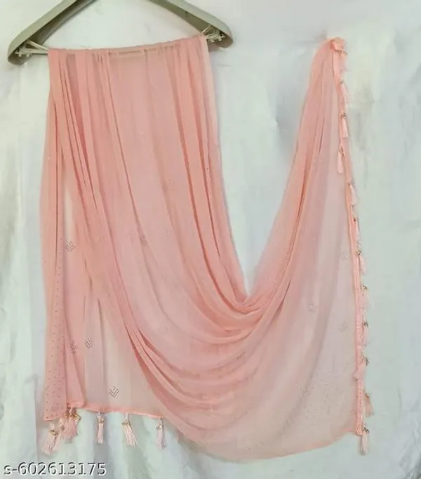 Peach_Premium_Chiffon_Dupatta_For_Women