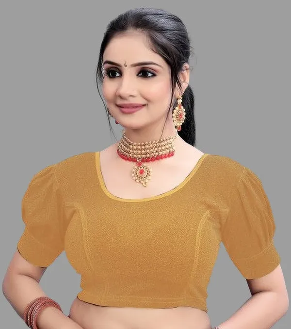 Gold_Premium_Tanishka_Fashion_Hub_Round_Neck_Blouse_For_Women