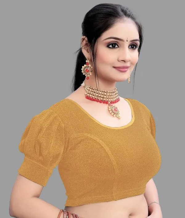 Gold_Premium_Tanishka_Fashion_Hub_Round_Neck_Blouse_For_Women