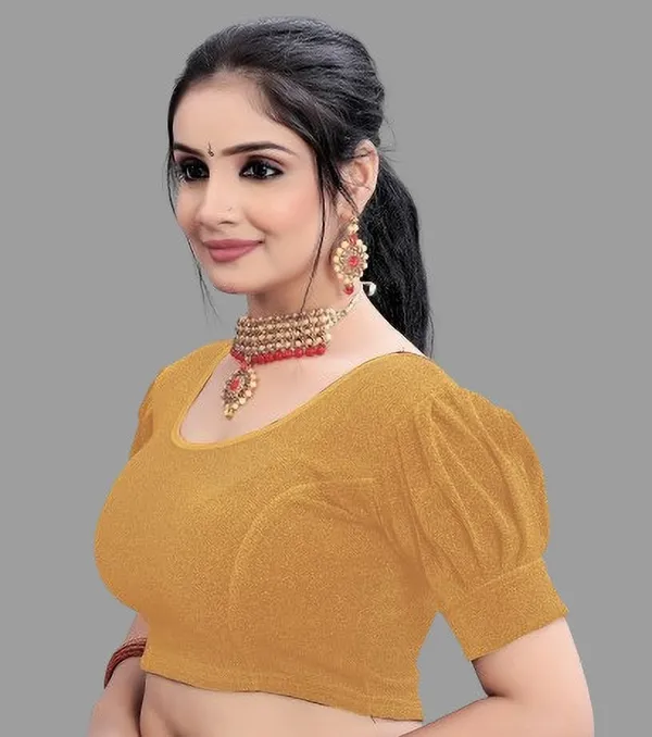 Gold_Premium_Tanishka_Fashion_Hub_Round_Neck_Blouse_For_Women