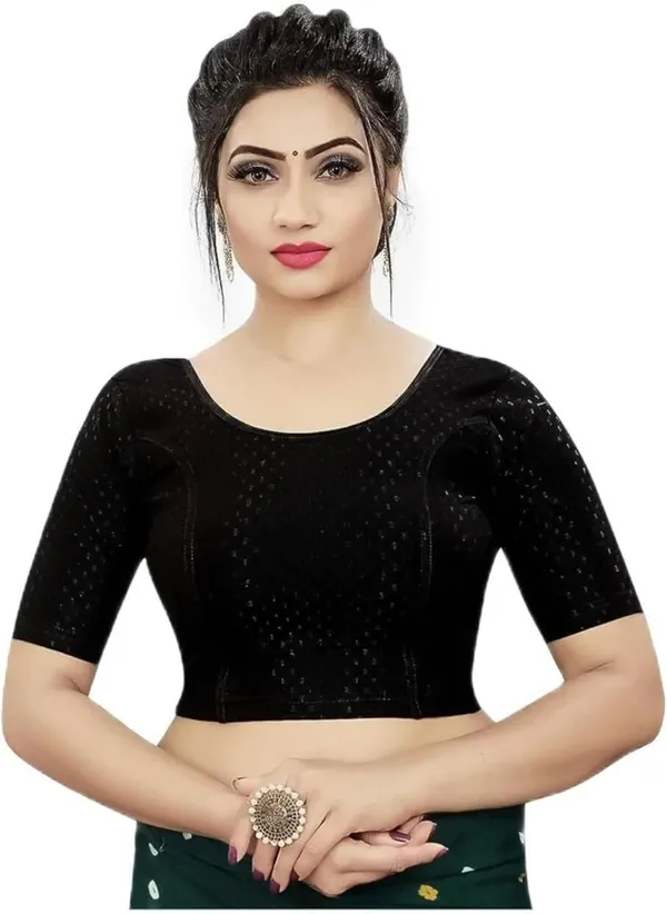 Multicolor_Premium_Radha_Round_Neck_Blouse_For_Women_Pack_Of_3