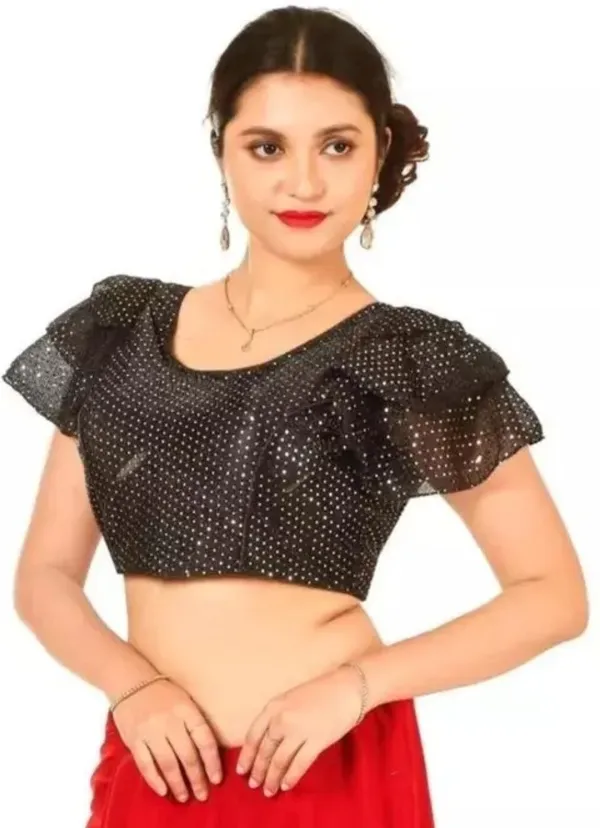 Black_Premium_Houseofcommon_Round_Neck_Blouse_For_Women