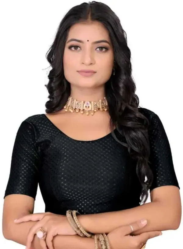 Black_And_Maroon_Premium_Solakiblause_Round_Neck_Blouse_For_Women_Pack_Of_2