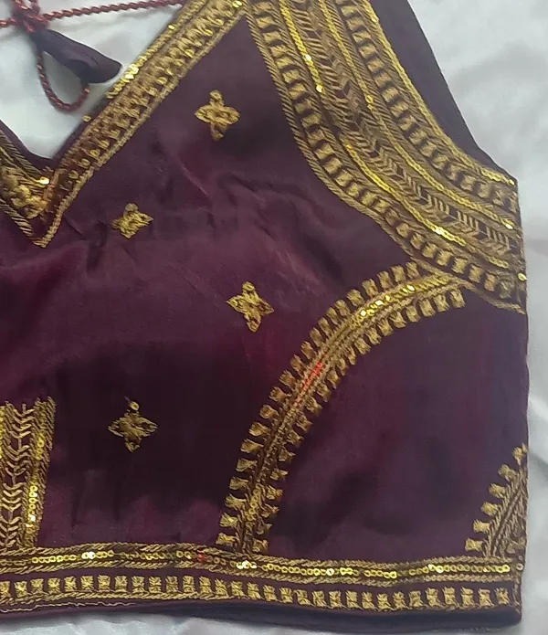 Purple_Premium_Crazy_Attires_V_Neck_Blouse_For_Women