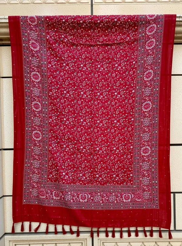 Maroon_Premium_Cotton_Blend_Printed_For_Women