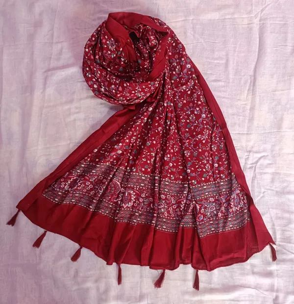 Maroon_Premium_Cotton_Blend_Printed_For_Women