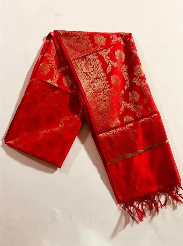 Red_Premium_Art_Silk_Self_Design_For_Women