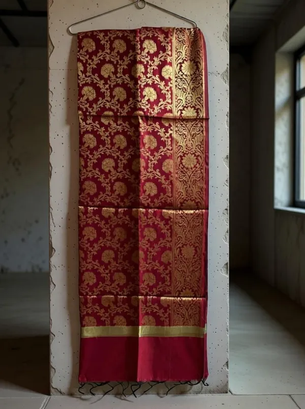 Maroon_Premium_Silk_For_Women